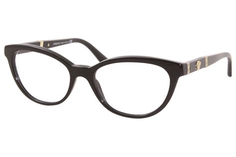 versace glasses ve3219q|Versace VE3219Q GB1 Eyeglasses in Black .